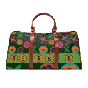Blessed  Green Florella Monogram  Travel Bag